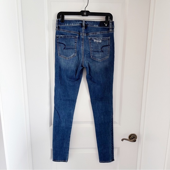American Eagle Destroyed Hi-Rise Jegging in X-Long - Picture 3 of 6